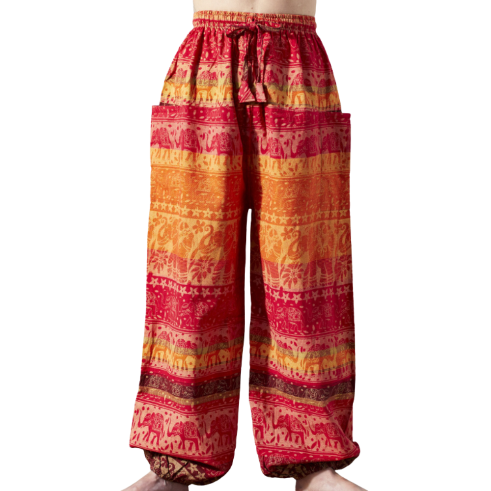 Elephant Harem Trousers Terracotta - SMALL/MEDIUM - EastMoonSpirit 
