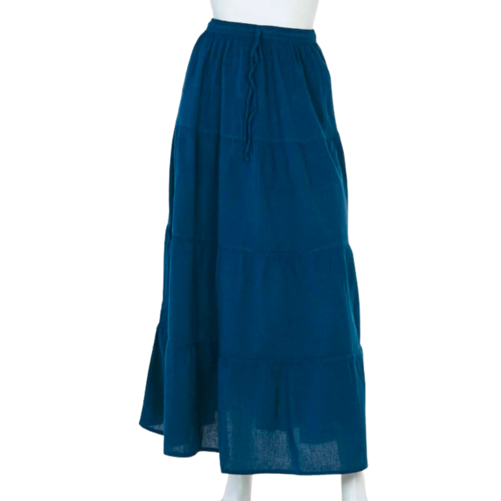 Folk Skirt Teal - ONE SIZE