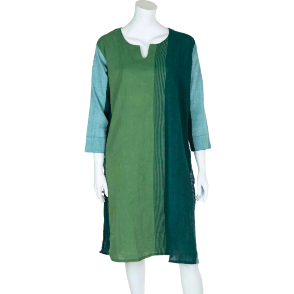 Long Kurta Dress Teal - LARGE