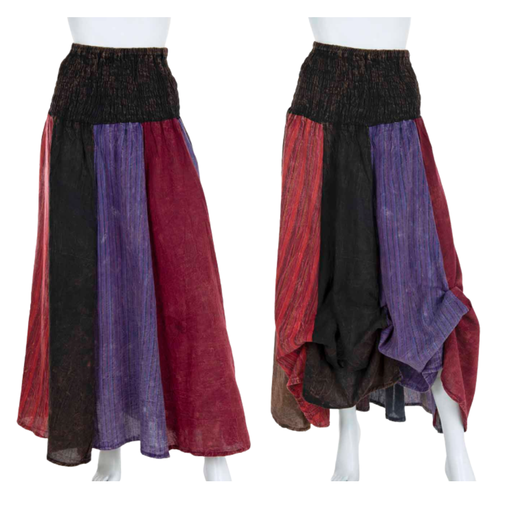 Overdyed Patch Skirt - ONE SIZE