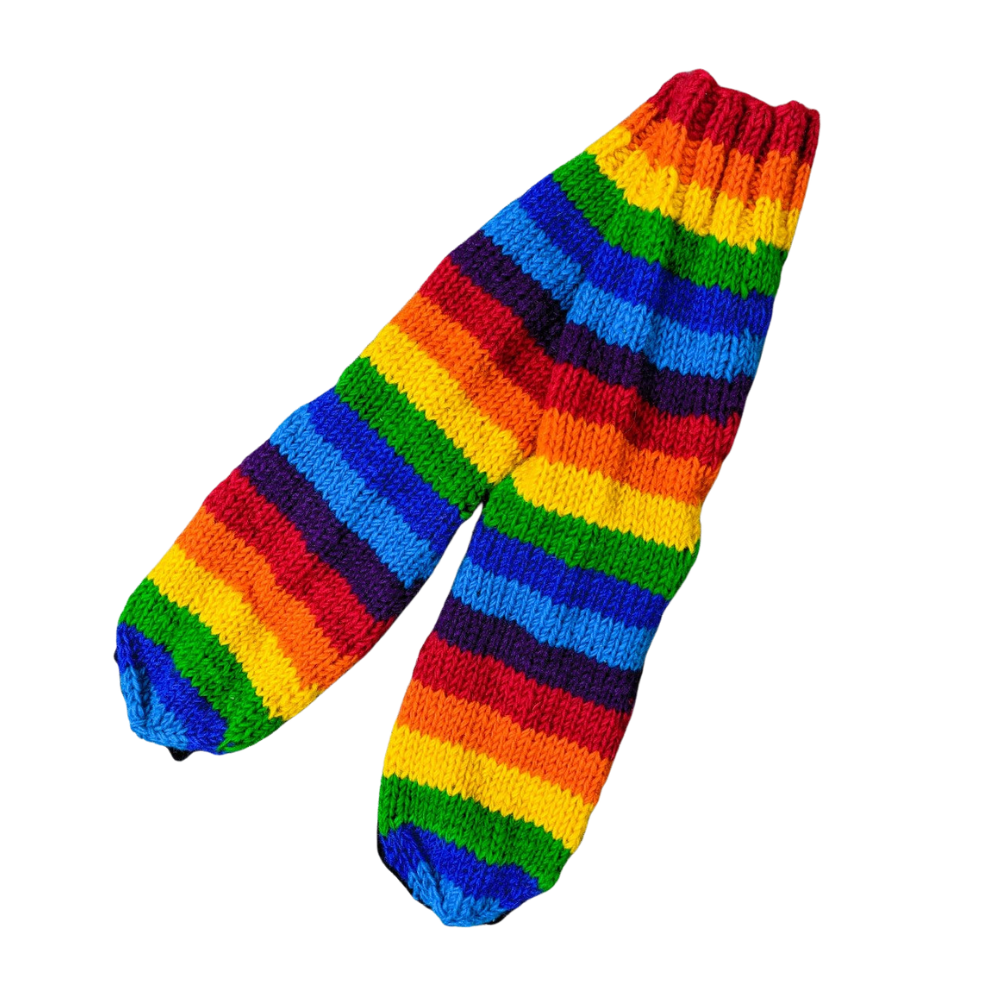 Rainbow Long Wool Socks