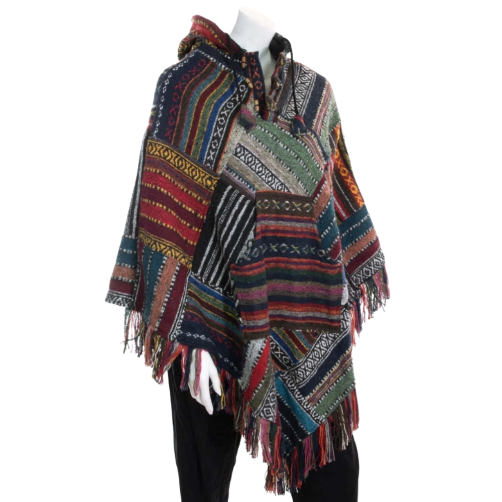 Triangle Patch Poncho - ONE SIZE