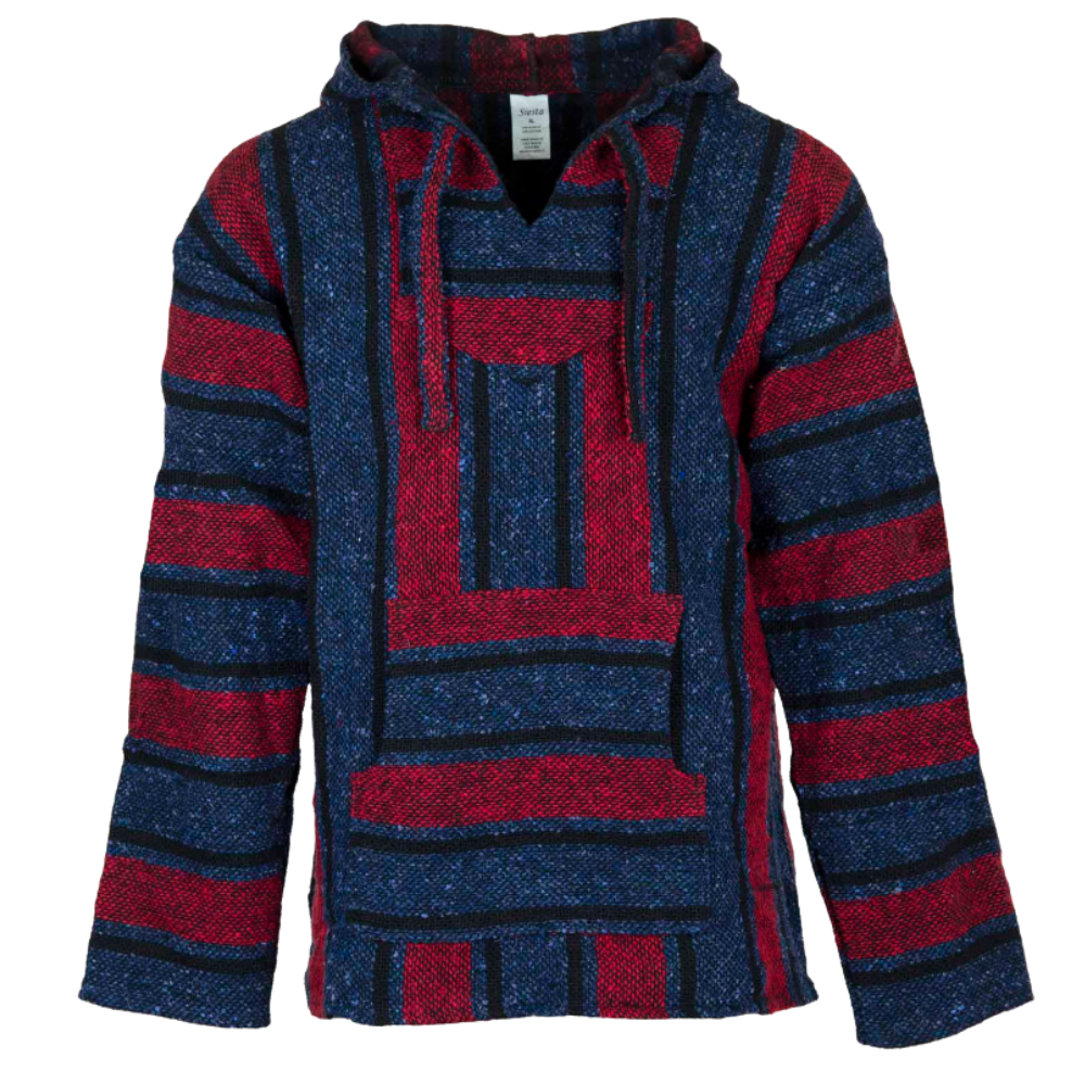 Baja Top Red, Blue and Black - X LARGE - EastMoonSpirit 